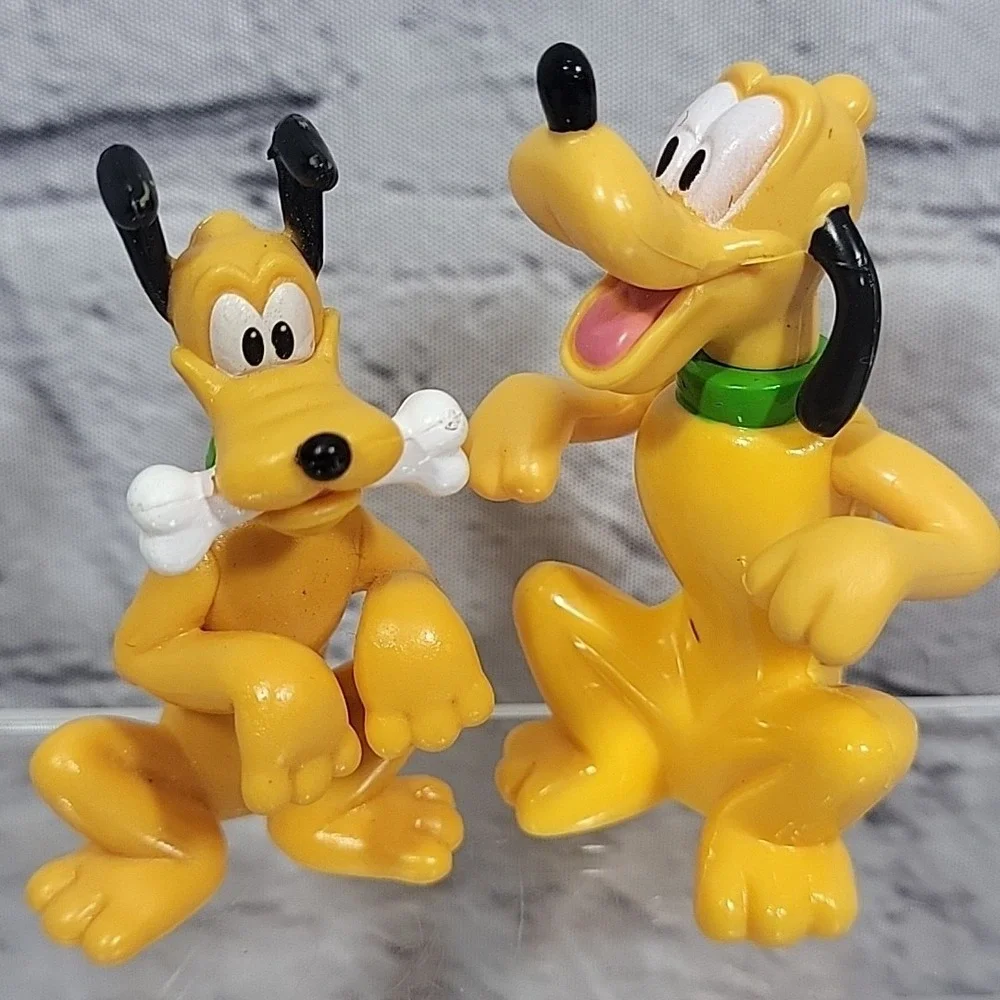 Disney Characters Lot Of 7 Figures Crossleg Goofy Pluto Minnie Mickey Mouse‎